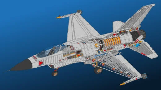 Schemă de avion F-16