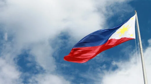Steagul Filipinelor fluturând
